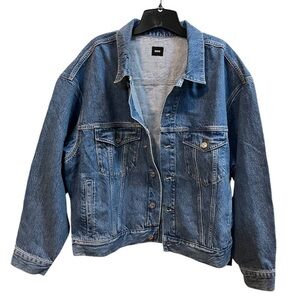 NWT Edwin Anthropologie Women's Cody Jean Jacket in Aberdeen Blue Size Small